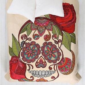 Urban outfitters day of the dead king size duvet cover
